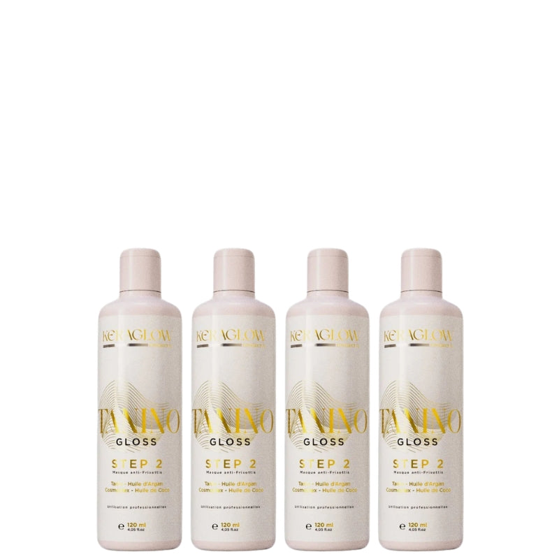 Kera Glow Tanino Gloss Haarglättung 4x120ml