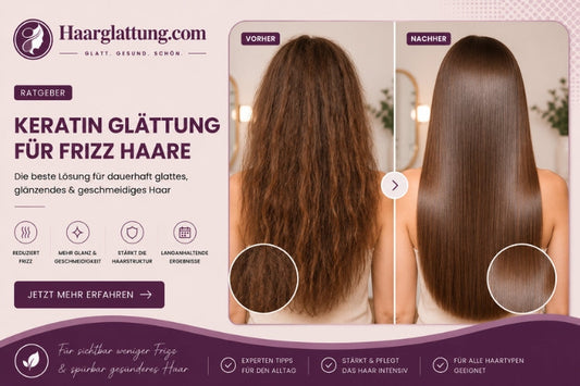 Keratin Glättung für Frizz Haare