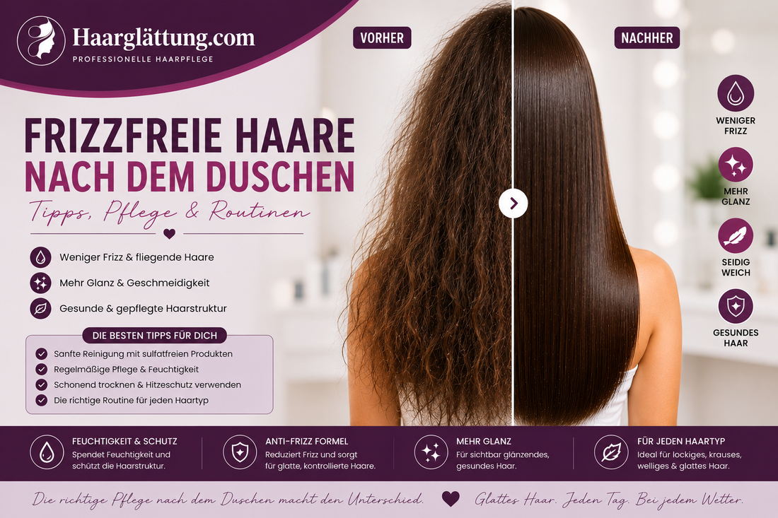 Frizzfreie Haare nach dem Duschen