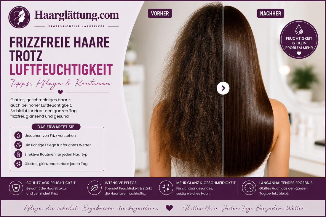 Frizzfreie Haare ohne Glätteisen