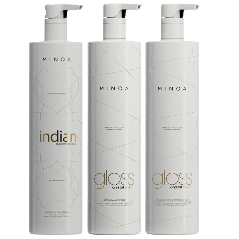 Brasilianische Haarglättung Minoa Gloss Crystal Effect