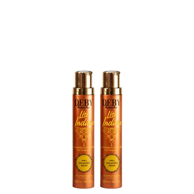 Indische Haarglättung Deby Hair Lisa Indian Ohne Formaldehyd 2x120ml