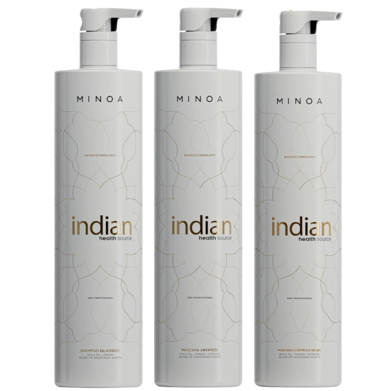 Indische Haarglättung Minoa Indian Health Source 3x1L