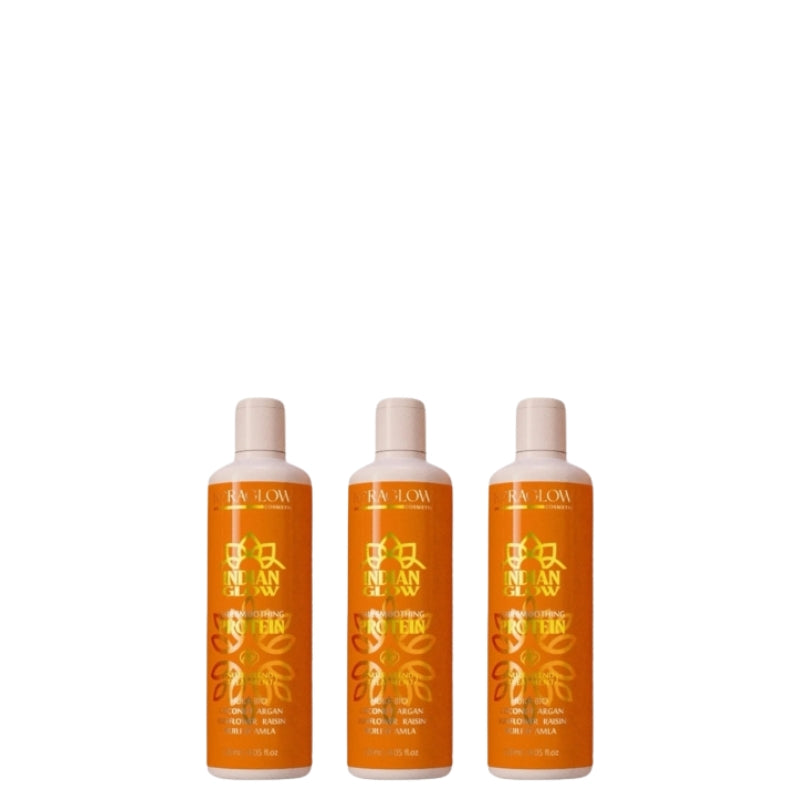 Indisches Keratin Glättung KeraGlow 3x120ml