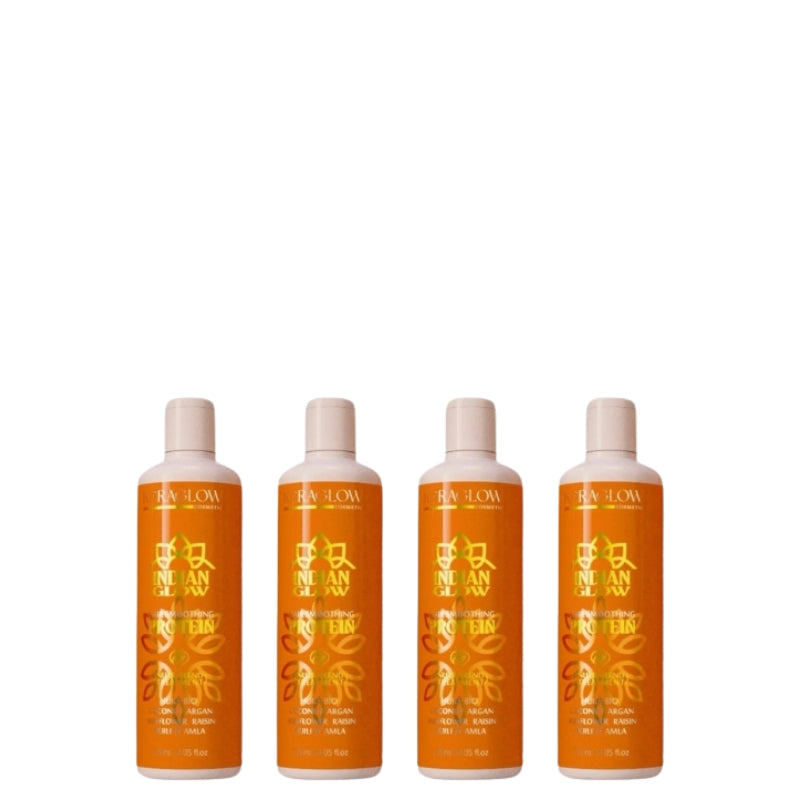 Indisches Keratin Glättung KeraGlow 4x120ml
