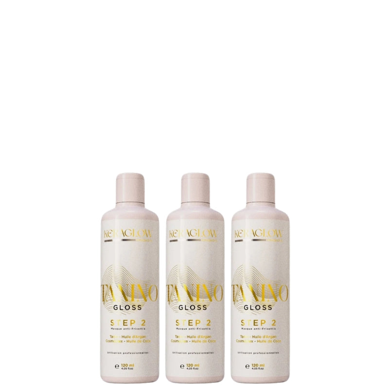 Kera Glow Tanino Gloss Haarglättung 3x120ml