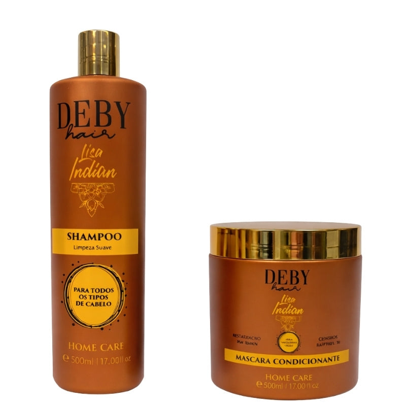 Kit Ohne Sulfate Deby Hair Lisa Indian 2x500ml 
