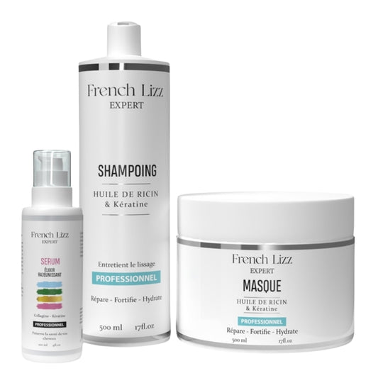 Kit Ohne Sulfate French Lizz Rizinusöl2x500ml+100ml