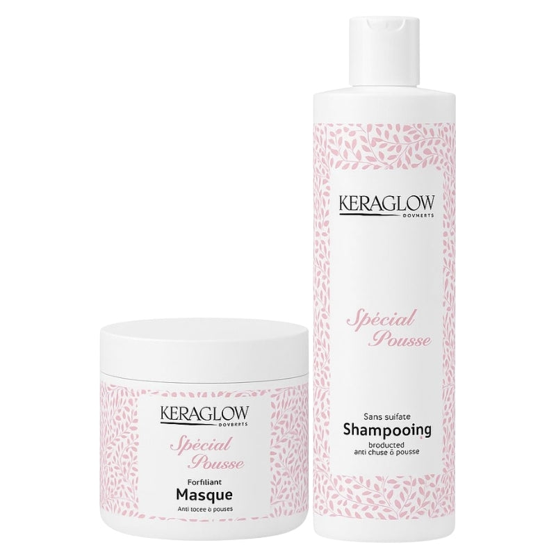 Kit Ohne Sulfate KeraGlow Haarwachstum 2x500ml