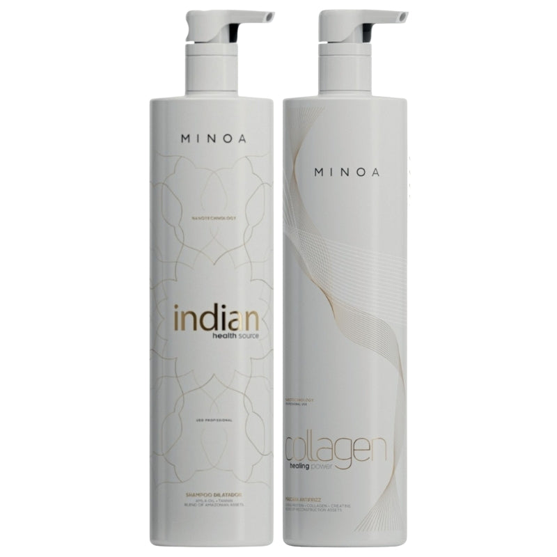 Kollagen Haarglättung Minoa Healing Power 2x1L