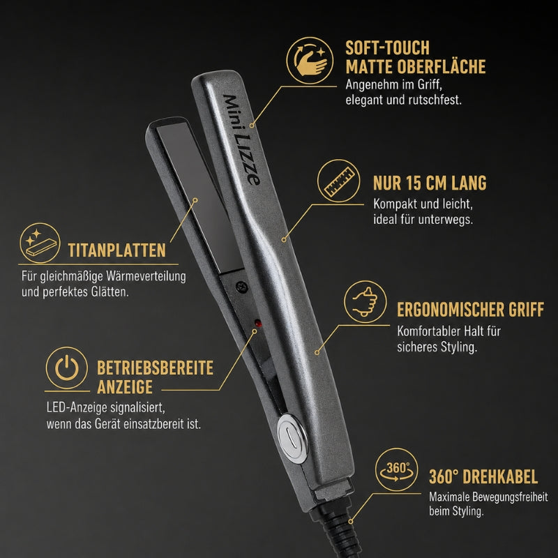 Lizze Mini Titanium Glätteisen 200°C 7