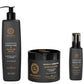 Sulfatfreies Set Kera Queen's Rizinusöl Shampoo 500ml Maske 500ml serum 100ml