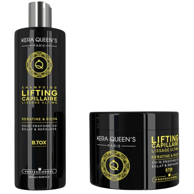 Haarpflege Kera Queen's Rizinusöl Hair Lifting Set 2x500ml