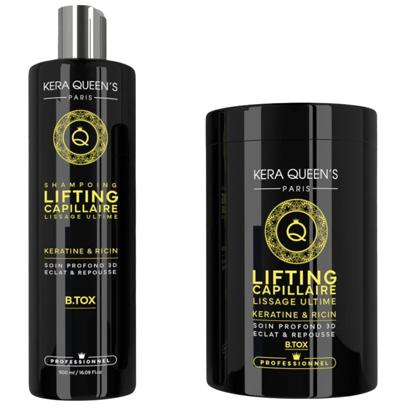 Haarpflege Kera Queen's Rizinusöl Hair Lifting Set 500ml + 1Kg